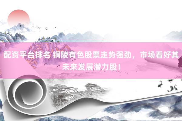 配资平台排名 铜陵有色股票走势强劲，市场看好其未来发展潜力股！