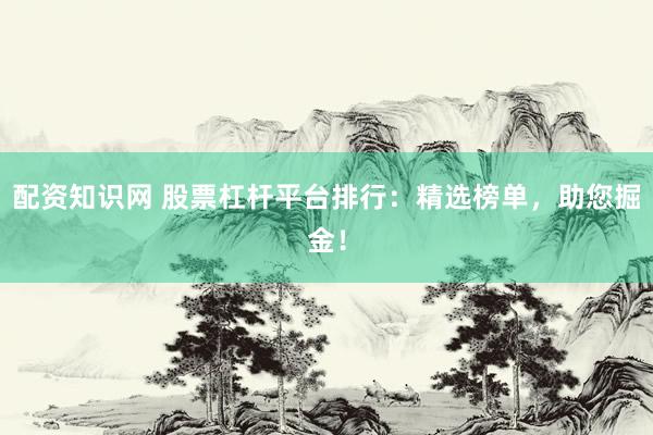 配资知识网 股票杠杆平台排行：精选榜单，助您掘金！