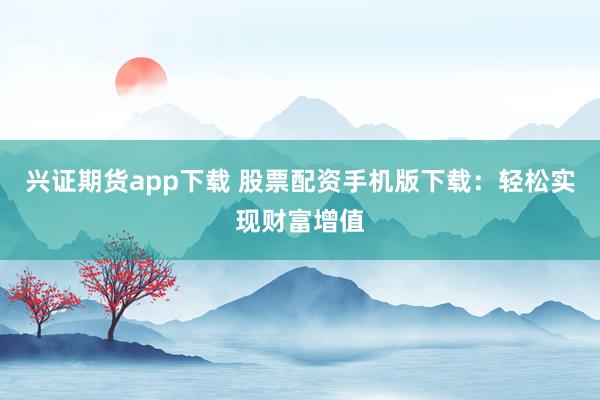 兴证期货app下载 股票配资手机版下载:轻松实现财富增值
