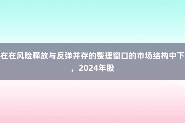 在在风险释放与反弹并存的整理窗口的市场结构中下，2024年股